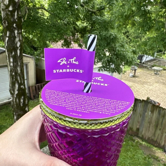 Starbucks Spring 2024 Jeweled Ombre Tumbler Venti 24oz - "She + This - Picture 3 of 6